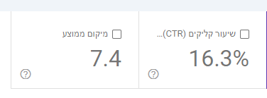 נתוני Google Search Console 3